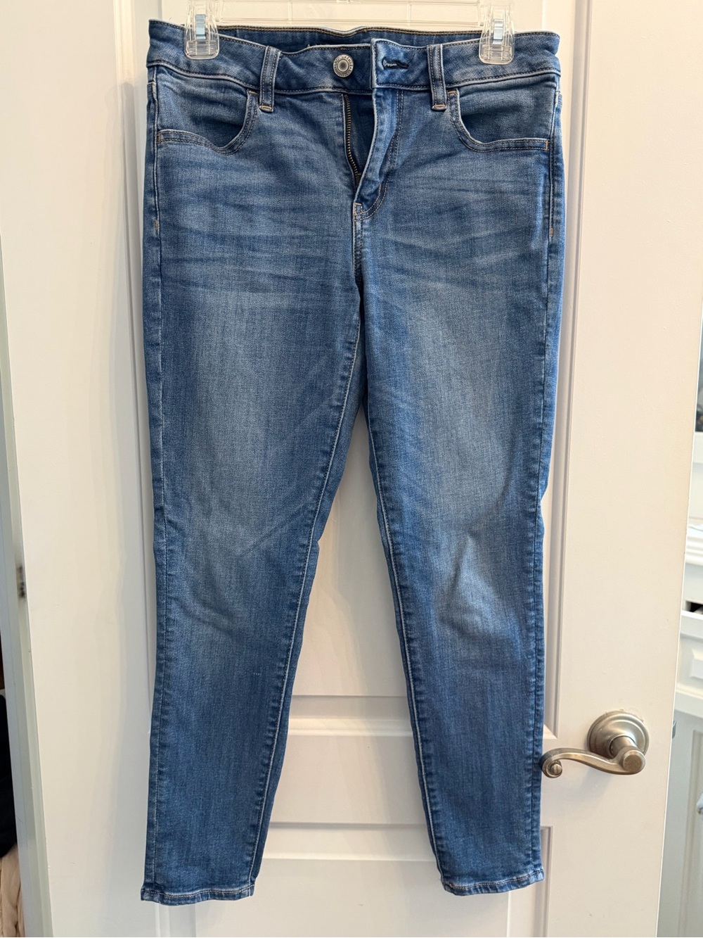 American Eagle Outfitters Light Blue Skinny Jeans 6 Short